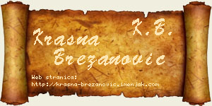 Krasna Brezanović vizit kartica